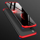 For Oppo Realme 3 pro Ultra Slim PC Back Cover Non-slip Shockproof 360 Degree Full Protective Case Red black red