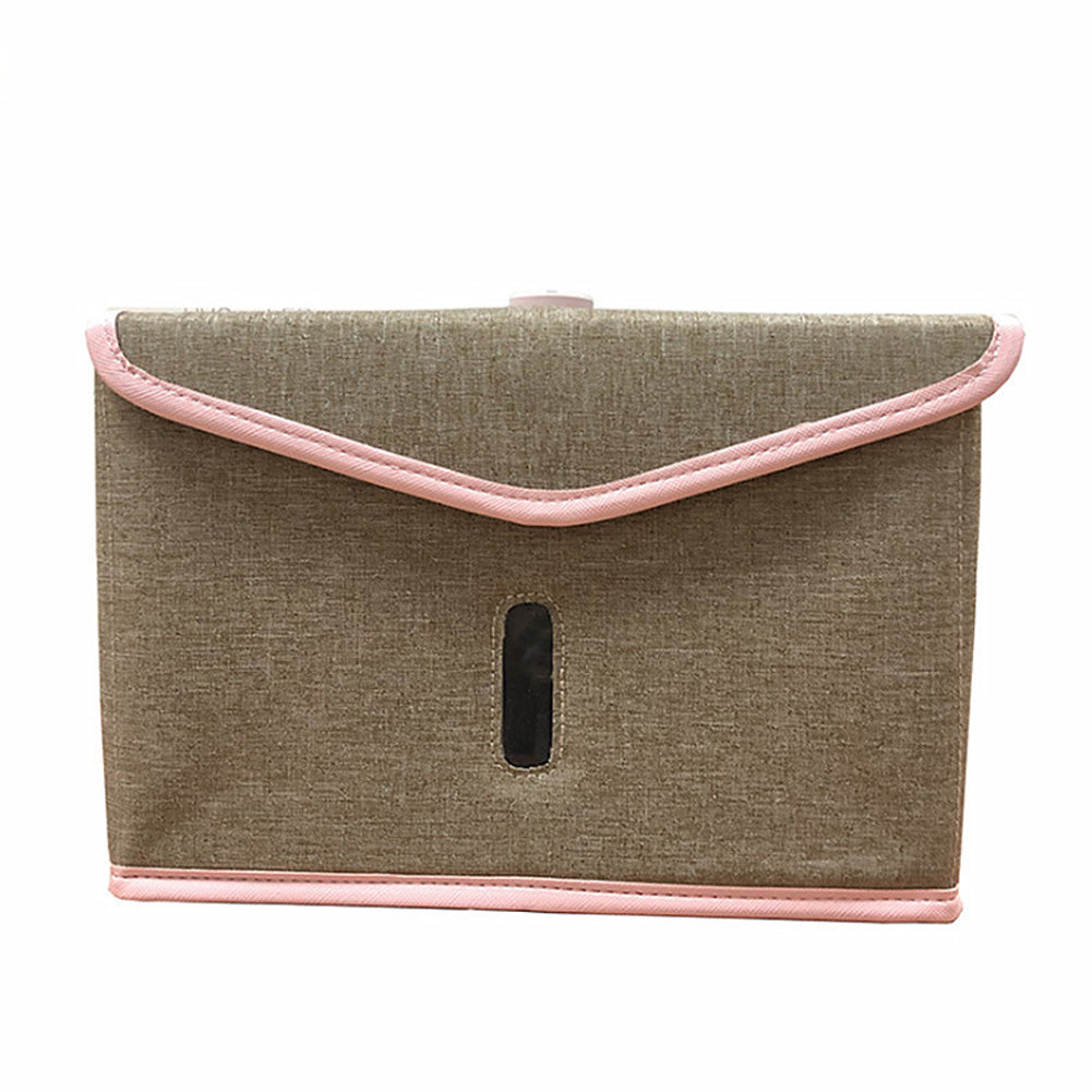 Folding UVC Sanitizer Storage Bag for Bottle Phone Jewelry Face Mask Underwear Khaki