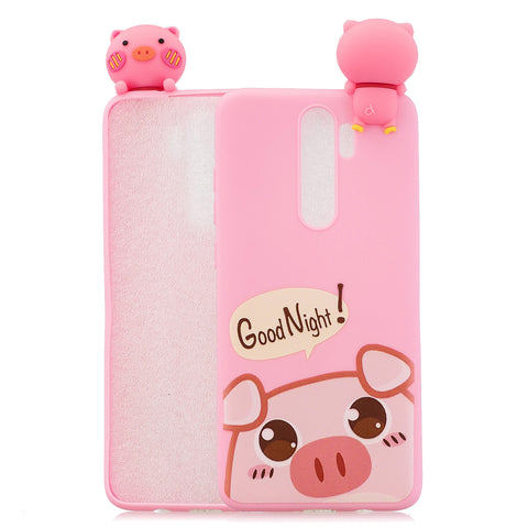 For Redmi NOTE 8 NOTE 8 pro 3D Color Painting Pattern Drop Protection Soft TPU Back Cover Mobile Phone Case Rose red