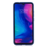 For Redmi note 7 Lovely Candy Color Matte TPU Anti-scratch Non-slip Protective Cover Back Case Navy