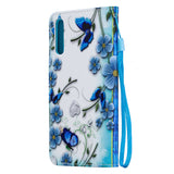 For Samsung A50/A70 Smartphone Case Overall Protective Phone Shell Lovely PU Leather Cellphone Cover with Card Slots  Magic butterfly