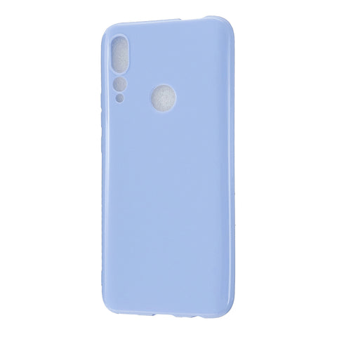 For HUAWEI Y9/Y9 Prime 2019 Cellphone Shell Glossy TPU Case Soft Mobile Phone Cover Full Body Protection taro purple
