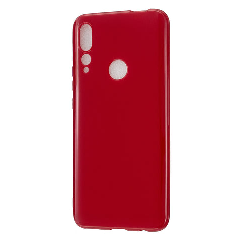 For HUAWEI Y9/Y9 Prime 2019 Cellphone Shell Glossy TPU Case Soft Mobile Phone Cover Full Body Protection Rose red