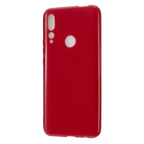 For HUAWEI Y9/Y9 Prime 2019 Cellphone Shell Glossy TPU Case Soft Mobile Phone Cover Full Body Protection Rose red