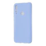 For HUAWEI Y9/Y9 Prime 2019 Cellphone Shell Glossy TPU Case Soft Mobile Phone Cover Full Body Protection taro purple