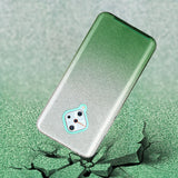 For VIVO Y91/Y93/Y95 with hole/V17/S1 Pro/Y95 Phone Case Gradient Color Glitter Powder Phone Cover with Airbag Bracket green