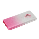 For VIVO Y91/Y93/Y95 with hole/V17/S1 Pro/Y95 Phone Case Gradient Color Glitter Powder Phone Cover with Airbag Bracket Pink