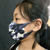 Children's Mask Dust Proof and Washable Hanging Ear Type Camouflage Masks Camouflage Red_Fine packaging