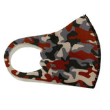 Children's Mask Dust Proof and Washable Hanging Ear Type Camouflage Masks Camouflage Red_Fine packaging