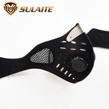 Men Women Anti-haze Mask Activated Carbon Dust-proof Cycling Face Mask Anti-pollution Training Bicycle Bike Outdoor Running Mask Face Shield black