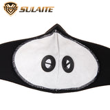 Men Women Anti-haze Mask Activated Carbon Dust-proof Cycling Face Mask Anti-pollution Training Bicycle Bike Outdoor Running Mask Face Shield black