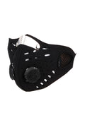 Men Women Anti-haze Mask Activated Carbon Dust-proof Cycling Face Mask Anti-pollution Training Bicycle Bike Outdoor Running Mask Face Shield black