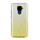 For HUAWEI Mate 30/Nova 5I pro/Mate 30 Pro/PSmart /Y5P/Y6P 2020 Phone Case Gradient Color Glitter Powder Phone Cover with Airbag Bracket yellow