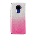 For HUAWEI Mate 30/Nova 5I pro/Mate 30 Pro/PSmart /Y5P/Y6P 2020 Phone Case Gradient Color Glitter Powder Phone Cover with Airbag Bracket purple