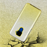 For HUAWEI Mate 30/Nova 5I pro/Mate 30 Pro/PSmart /Y5P/Y6P 2020 Phone Case Gradient Color Glitter Powder Phone Cover with Airbag Bracket yellow
