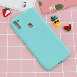 For Samsung A01/ A11/A21/A41/A51/A71/A81/A91 Mobile Phone Case Lovely Candy Color Matte TPU Anti-scratch Non-slip Protective Cover Back Case 8 light blue