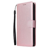 For OPPO Realme 3 pro Flip-type Leather Protective Phone Case with 3 Card Position Buckle Design Phone Cover  blue