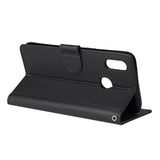For OPPO Realme 3 pro Flip-type Leather Protective Phone Case with 3 Card Position Buckle Design Phone Cover  black