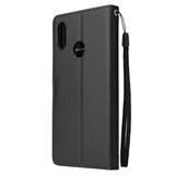 For OPPO Realme 3 pro Flip-type Leather Protective Phone Case with 3 Card Position Buckle Design Phone Cover  black