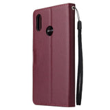For OPPO Realme 3 pro Flip-type Leather Protective Phone Case with 3 Card Position Buckle Design Phone Cover  brown