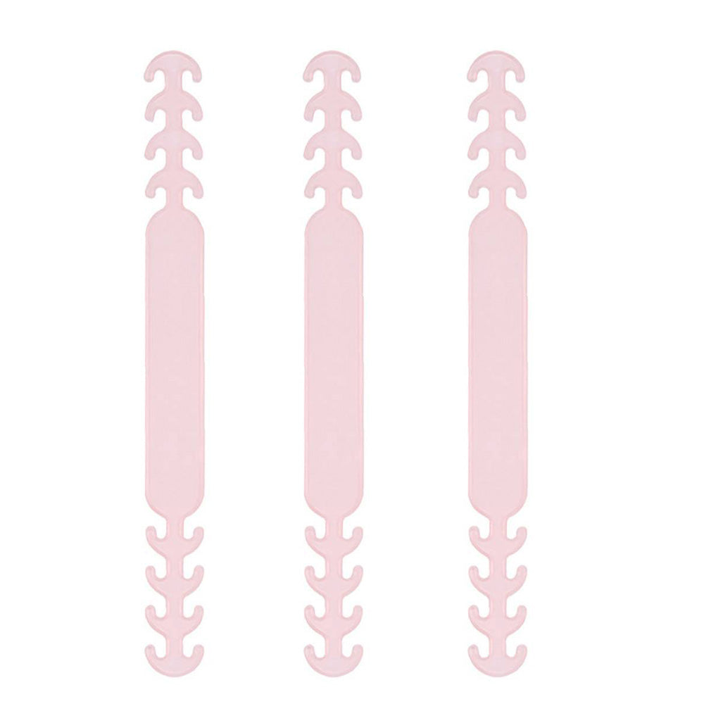 Mask Hanging Buckle Relieving Ear Pain Anti-Slip Mask Ear Grips Extension Hook Adjustable Four Gear Pink_3PCS