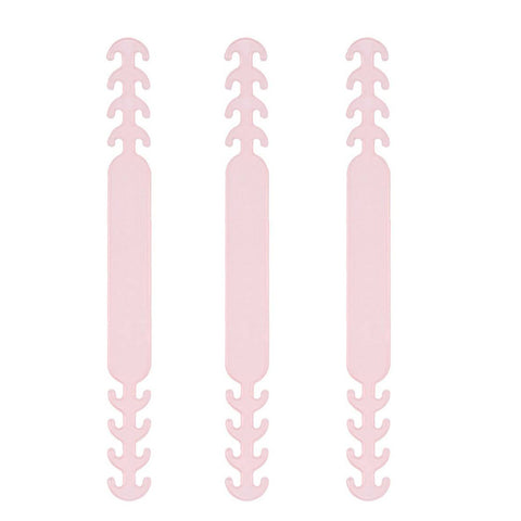 Mask Hanging Buckle Relieving Ear Pain Anti-Slip Mask Ear Grips Extension Hook Adjustable Four Gear Pink_3PCS