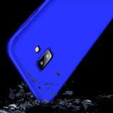 For Samsung J6 Plus/ J6 Prime 3 in 1 360 Degree Non-slip Shockproof Full Protective Case red_Samsung J6 Plus/ J6 Prime