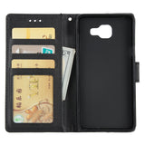 For Samsung A7 2017/A720 PU Leather Cell Phone Case Protective Cover Shell with Buckle Golden