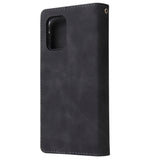 For Samsung S10 Lite 2020 Mobile Phone Case Wallet Design Zipper Closure Overall Protection Cellphone Cover  1 black