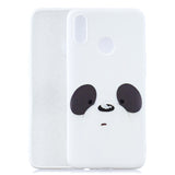 For OPPO Realme 3 Cartoon Lovely Coloured Painted Soft TPU Back Cover Non-slip Shockproof Full Protective Case with Lanyard yellow