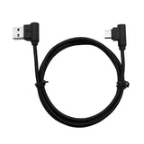 Nylon braided USB Cable Lightning/Micro USB 90 Degree Right Angle Male Data Sync and Fast Charging Charger Cable For iPhone and Samsung Android Phones Antique silver