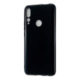 For HUAWEI Y9/Y9 Prime 2019 Cellphone Shell Glossy TPU Case Soft Mobile Phone Cover Full Body Protection Bright black