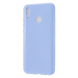 For HUAWEI Y9/Y9 Prime 2019 Cellphone Shell Glossy TPU Case Soft Mobile Phone Cover Full Body Protection Milk white