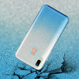 For VIVO Y91/Y93/Y95 with hole/V17/S1 Pro/Y95 Phone Case Gradient Color Glitter Powder Phone Cover with Airbag Bracket purple