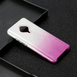 For VIVO Y91/Y93/Y95 with hole/V17/S1 Pro/Y95 Phone Case Gradient Color Glitter Powder Phone Cover with Airbag Bracket purple