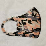 Children's Mask Dust Proof and Washable Hanging Ear Type Camouflage Masks Camouflage Green_Fine packaging