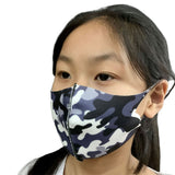 Children's Mask Dust Proof and Washable Hanging Ear Type Camouflage Masks Camouflage Purple_Fine packaging