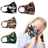Children's Mask Dust Proof and Washable Hanging Ear Type Camouflage Masks Camouflage Purple_Fine packaging