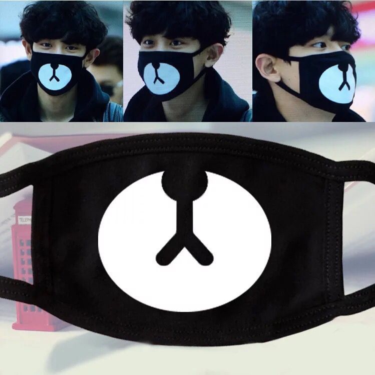 Cute Cartoon Washable Sunscreen Dust Haze Proof Mask Panda face