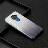 For HUAWEI Mate 30/Nova 5I pro/Mate 30 Pro/PSmart /Y5P/Y6P 2020 Phone Case Gradient Color Glitter Powder Phone Cover with Airbag Bracket black