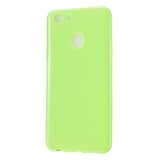 For OPPO A79/A83 Cellphone Cover Soft Hands Feel No-Fade TPU Phone Case Full Body Protection Fluorescent green