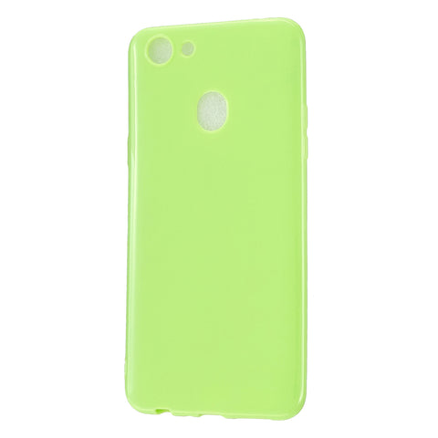 For OPPO A79/A83 Cellphone Cover Soft Hands Feel No-Fade TPU Phone Case Full Body Protection Fluorescent green