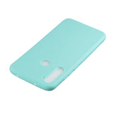 For Samsung A01/ A11/A21/A41/A51/A71/A81/A91 Mobile Phone Case Lovely Candy Color Matte TPU Anti-scratch Non-slip Protective Cover Back Case 8 light blue