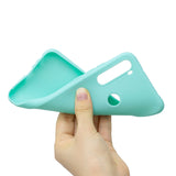 For Samsung A01/ A11/A21/A41/A51/A71/A81/A91 Mobile Phone Case Lovely Candy Color Matte TPU Anti-scratch Non-slip Protective Cover Back Case 8 light blue