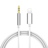 Lighting to 3.5mm Male Jack Aux Audio Extension Cable for 7 8 Plus X XS XR MAX Car Speaker Connector Adapter Cord black