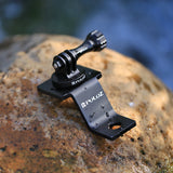 PULUZ Aluminum Alloy Motorcycle Fixed Holder Mount Tripod Adapter for Go Pro 5 Session black