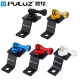 PULUZ Aluminum Alloy Motorcycle Fixed Holder Mount Tripod Adapter for Go Pro 5 Session black