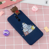 For Redmi 8/8A/5/Note 8T Mobile Phone Case Cute Cellphone Shell Soft TPU Cover with Cartoon Pig Duck Bear Kitten Lovely Pattern Royal blue