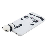 For Redmi 8/8A/5/Note 8T Mobile Phone Case Cute Cellphone Shell Soft TPU Cover with Cartoon Pig Duck Bear Kitten Lovely Pattern White
