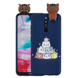 For Redmi 8/8A/5/Note 8T Mobile Phone Case Cute Cellphone Shell Soft TPU Cover with Cartoon Pig Duck Bear Kitten Lovely Pattern Royal blue
